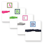 Donovan Designs - Stripe Mini Note Initial Notepad
