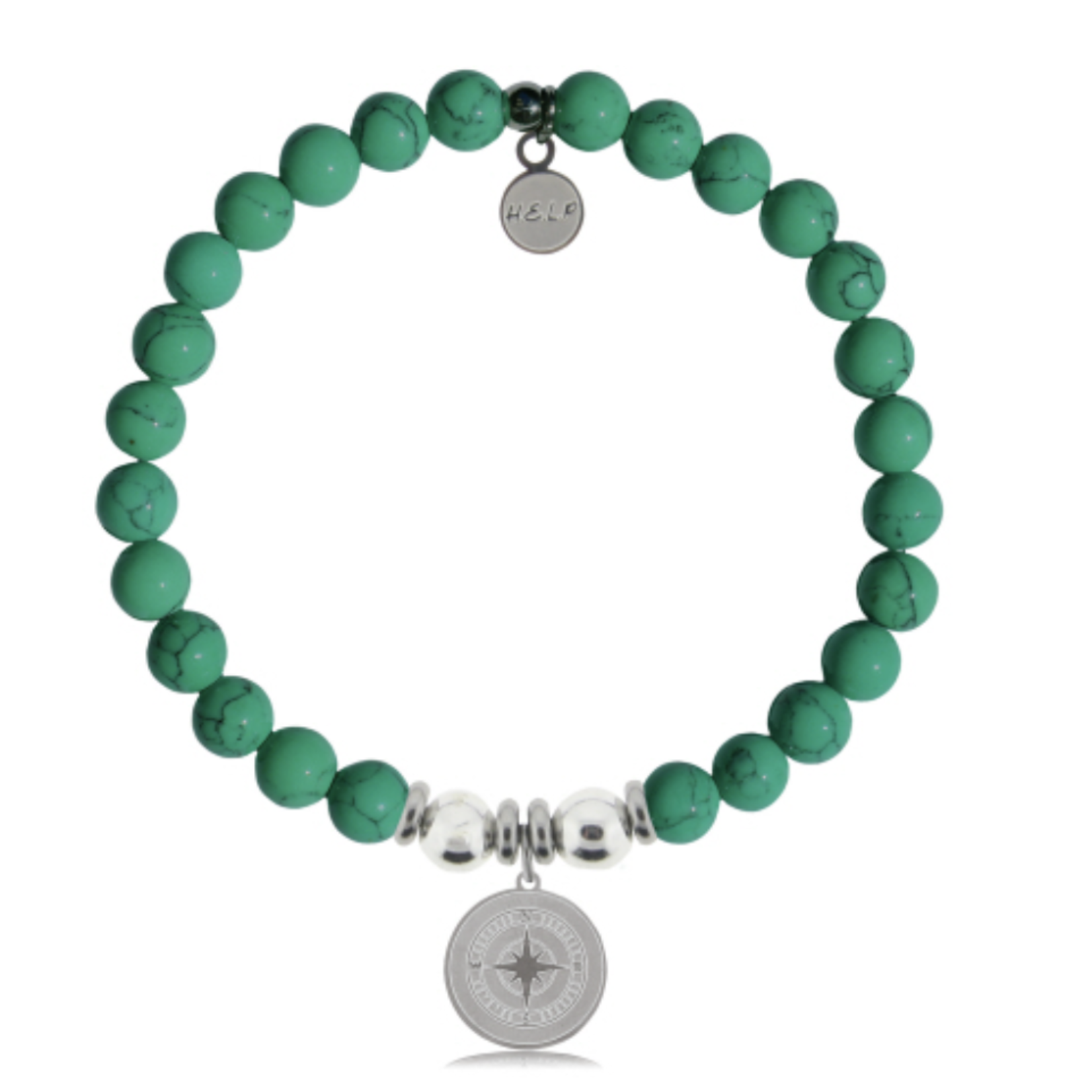 Help by Tiffany Jazelle HELP by TJ - Compass - Green Howlite