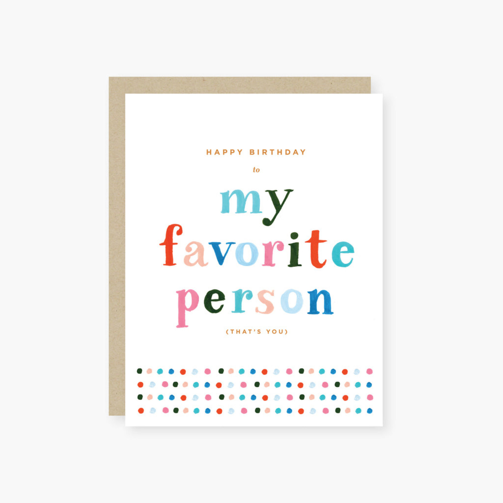 2021 Co 2021 Co - My Favorite Person Birthday Card