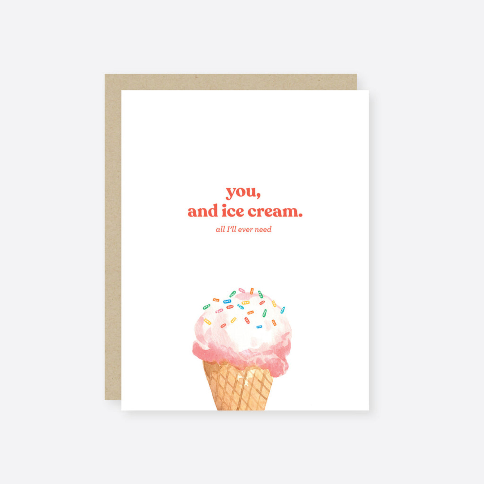 2021 Co 2021 Co - Love Card - Ice Cream and You