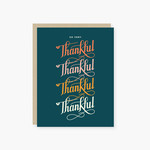 2021 Co 2021 Co - So Very Thankful Caligraphy Thank You Card