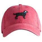 Harding Lane Harding Lane -  Weathered Red Adult hat - Black Lab