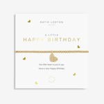 A Littles & Co A Littles & Co - Happy Birthday Bracelet - Gold