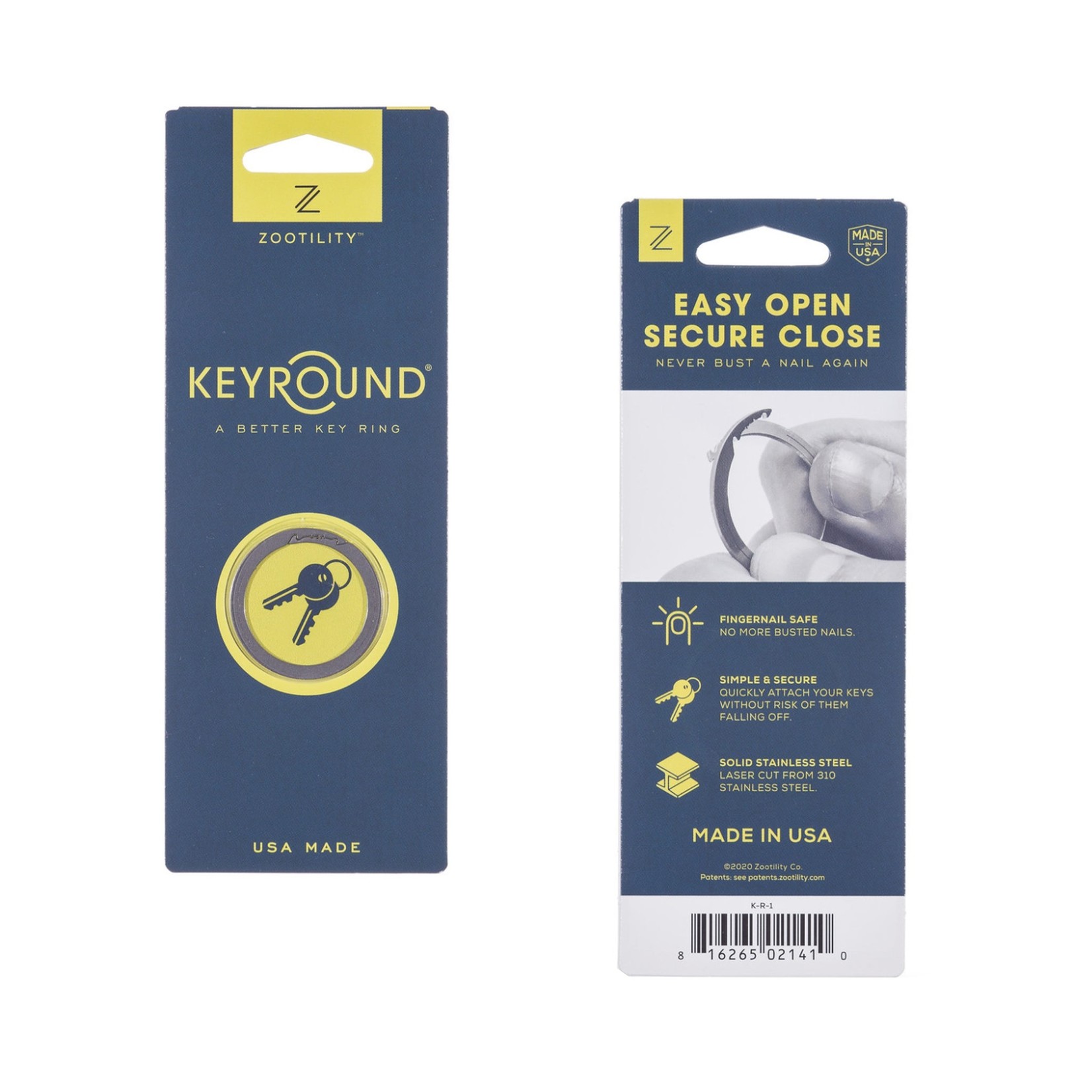 Zootility Zootility - Keyround Key Ring
