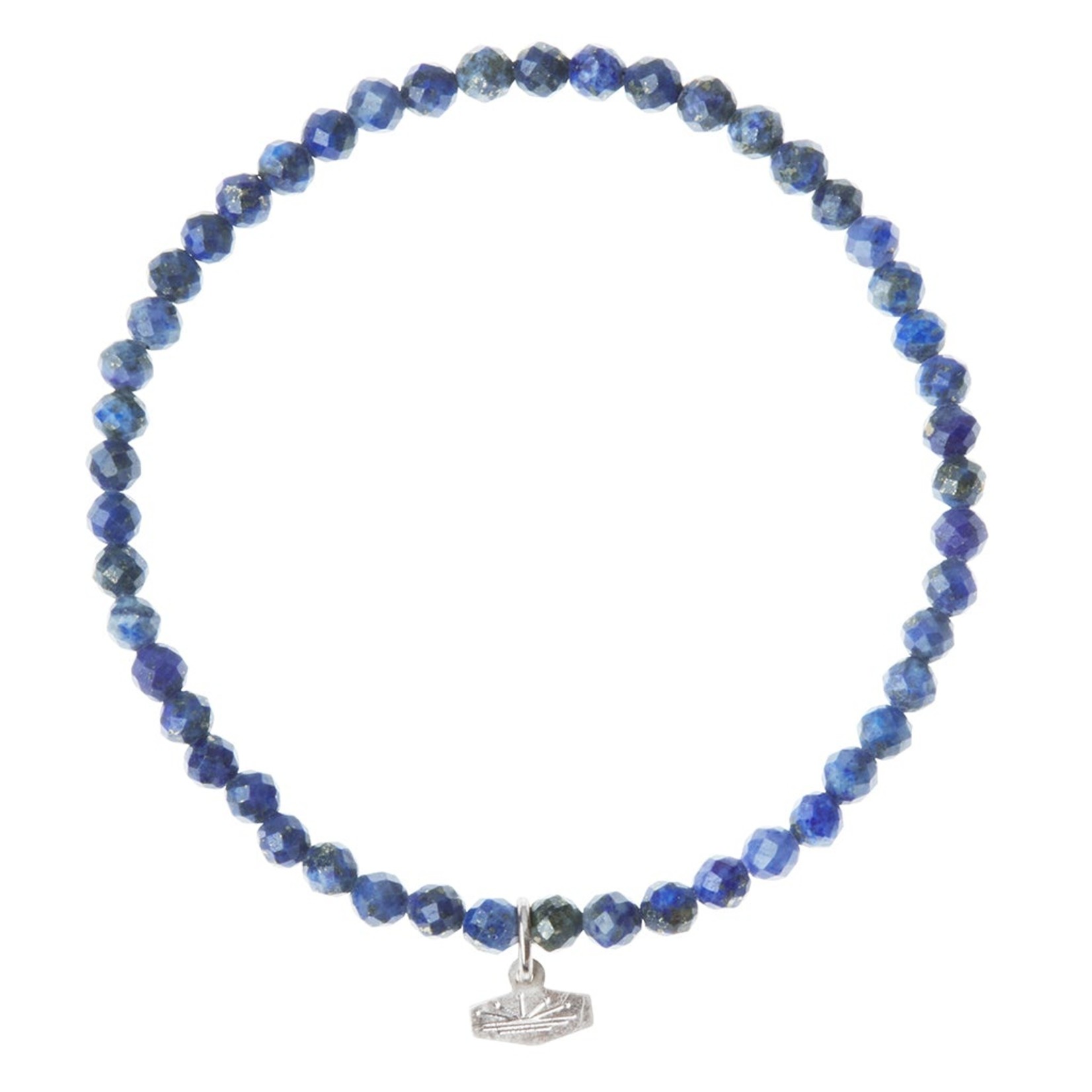 Scout Curated Wears Scout Curated Wears - Mini Stone Stacking Bracelet - Lapis/Silver