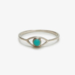 Pura Vida Pura Vida - Gemstone Eye Ring - Silver