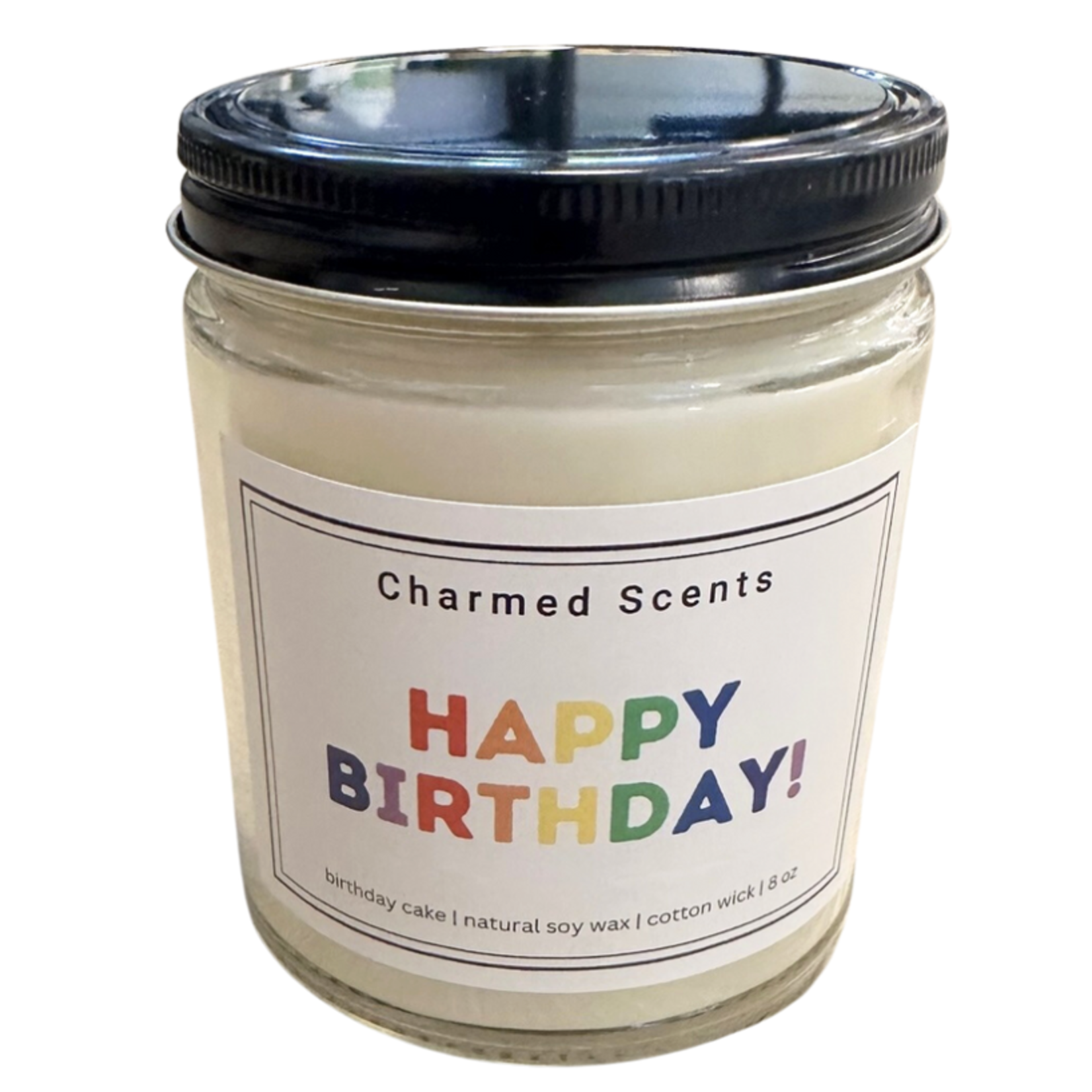 Charmed Scents - 8 oz Soy Candle - Happy Birthday