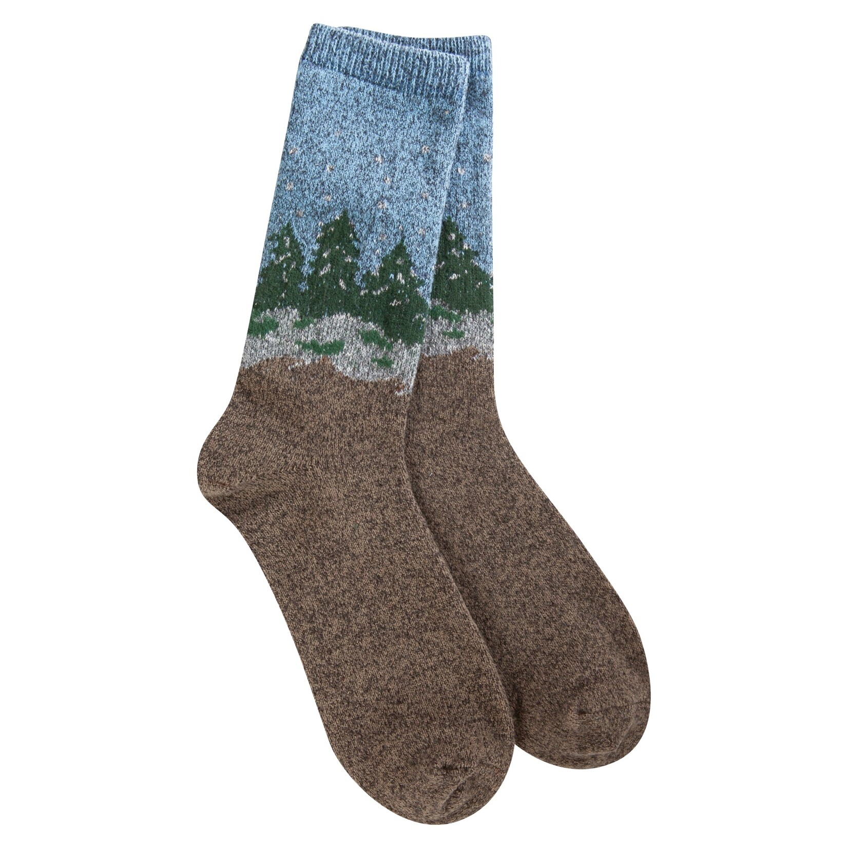 Worlds Softest Socks Worlds Softest Socks - Holiday Mini Crew - Forest