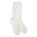 Worlds Softest Socks Worlds Softest Socks - Ragg Cable Crew - Vanilla Confetti