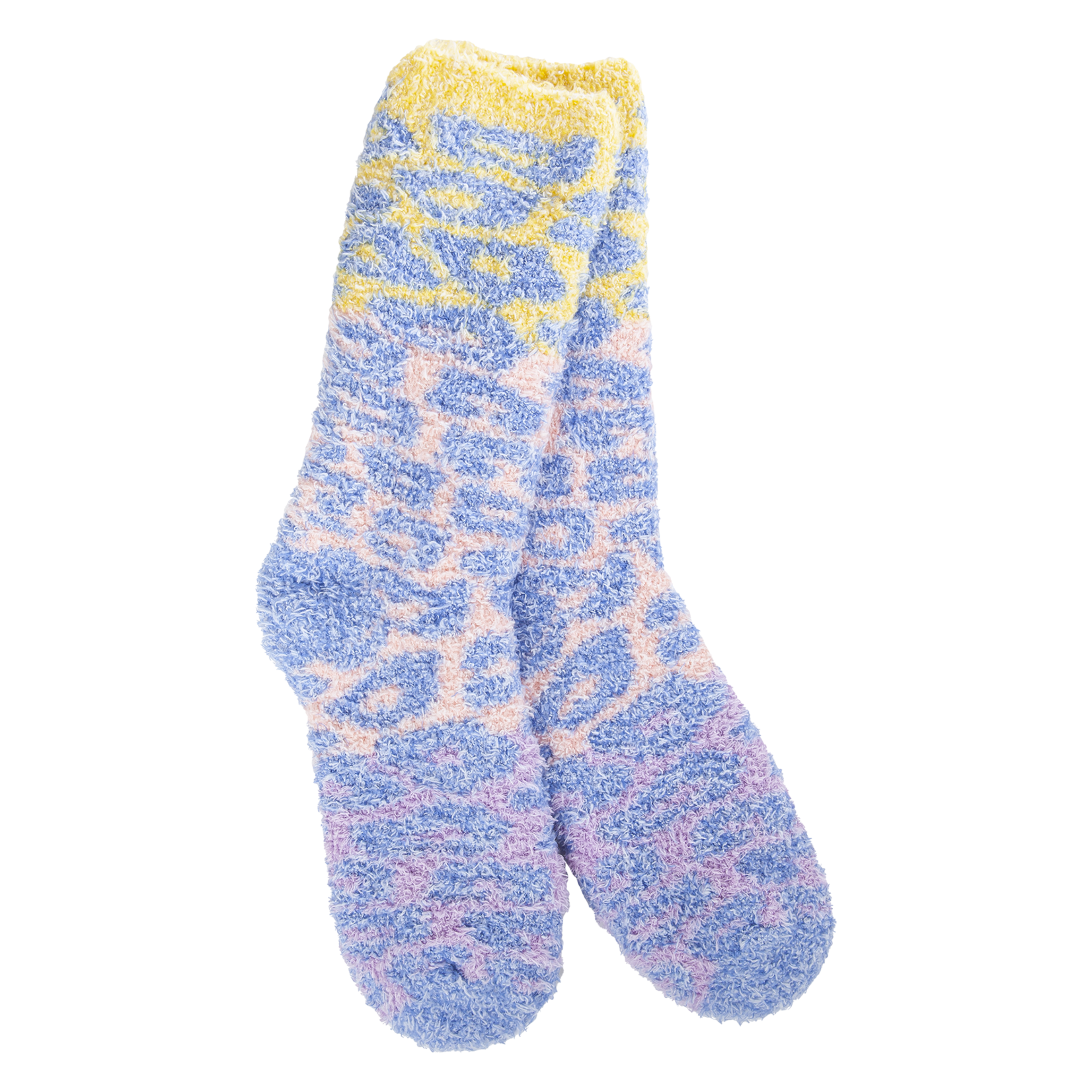 Worlds Softest Socks Worlds Softest Socks - Knit Pickin Fireside Crew - Blue Multi Leopard