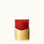 Thymes Thymes - Simmered Cider - Candle w/Sleeve - Harvest Red