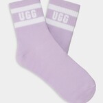UGG UGG - Women's Dierson Logo 1/4 Sock - White/Heather Lilac