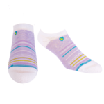 Pudus Socks - Ankle Stripes Lavender