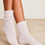 Barefoot Dreams Barefoot  Dreams - Women's - CC Heathered Socks - Dusty Rose /White