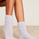 Barefoot Dreams Barefoot  Dreams - Oyster /White Women's CC Heathered Socks
