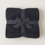 Barefoot Dreams Barefoot Dreams - CC Diamond Weave Blanket - Carbon