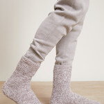 Barefoot Dreams Barefoot Dreams - Mens CC Heathered Socks Beach Rock -  White Beach