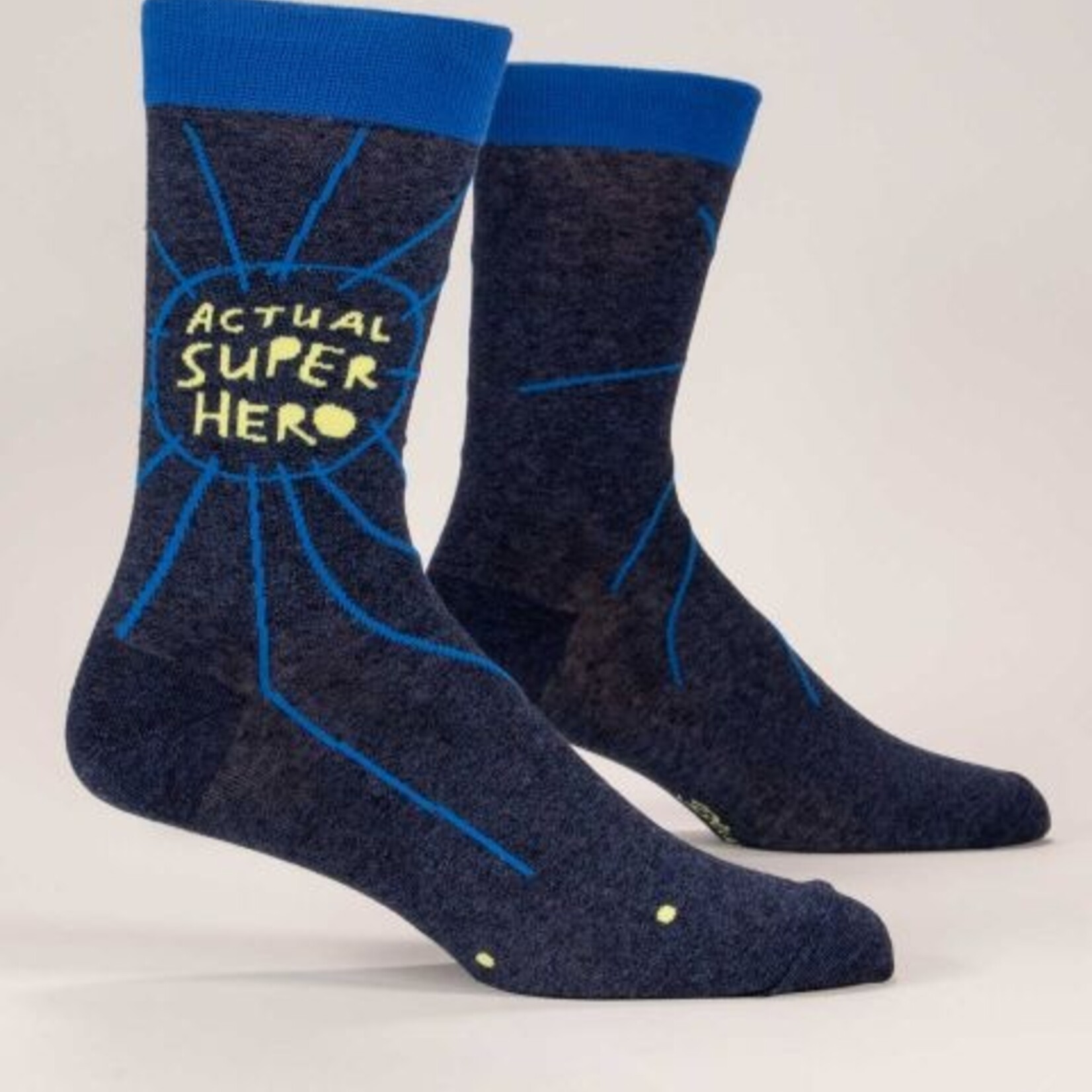 Blue Q Blue Q - Mens Socks - Actual Super Hero