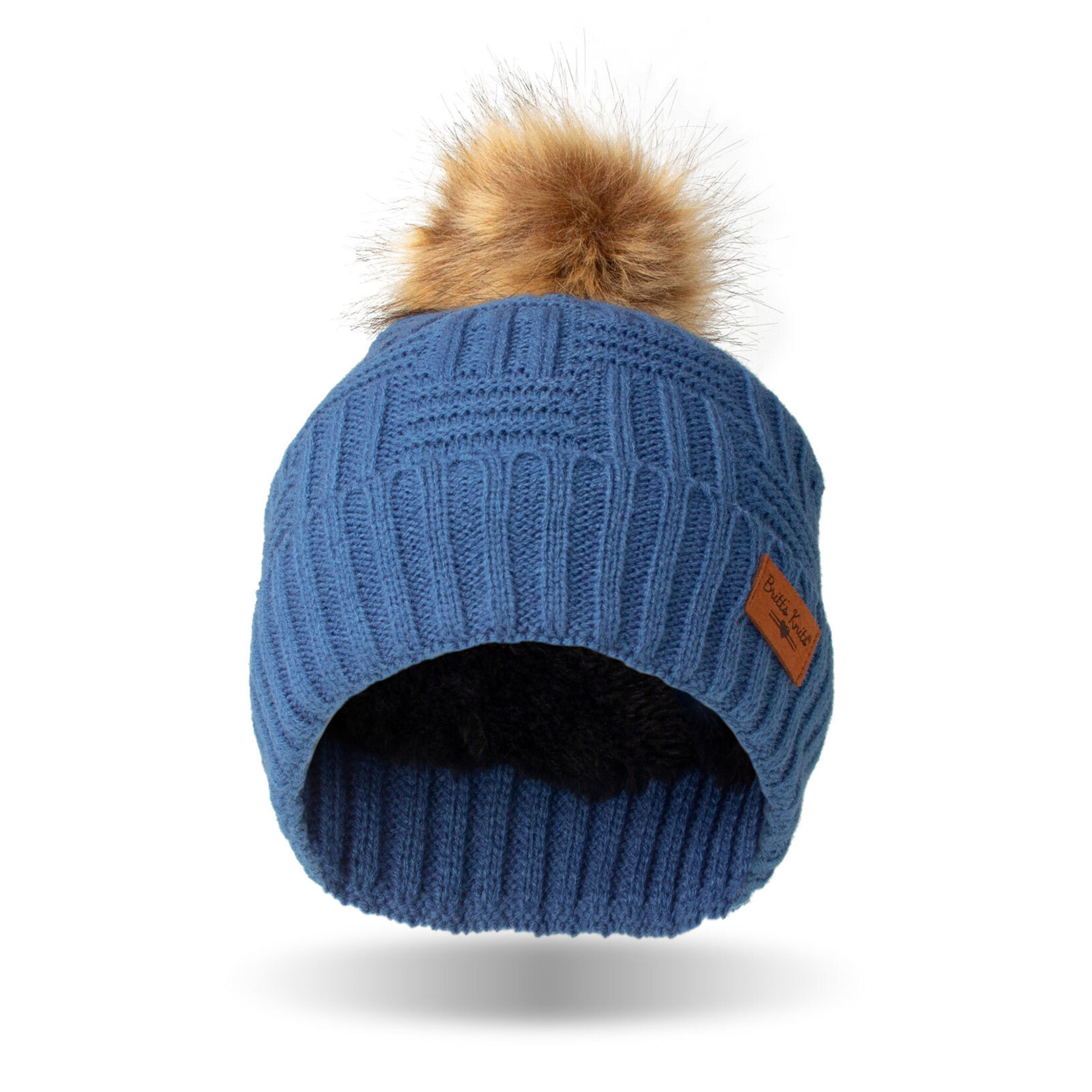 Britts Knits - Original Pom Hat - Blue