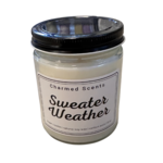 Charmed Scents - 8 oz Soy Candle - Sweater Weather