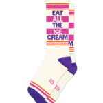 Gumball Poodle Gumball Poodle - Crew Socks - Eat All The Ice Cream