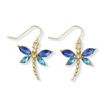 Periwinkle Periwinkle - Earrings - Blue & Aqua - Gold