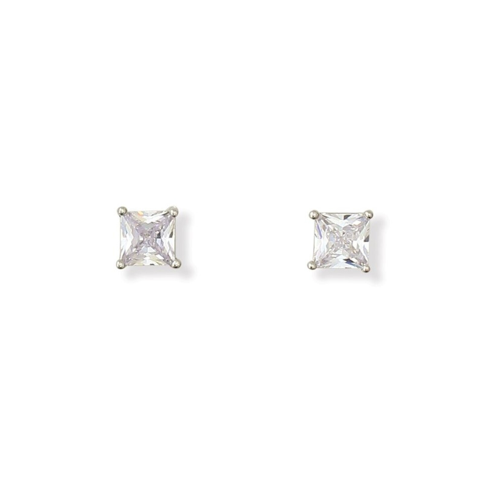 Periwinkle Periwinkle - Earrings - CZ in Silver Setting