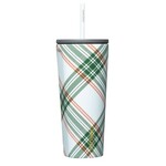 Corkcicle Corkcicle - 24 oz Cold Cup - Peppermint Plaid