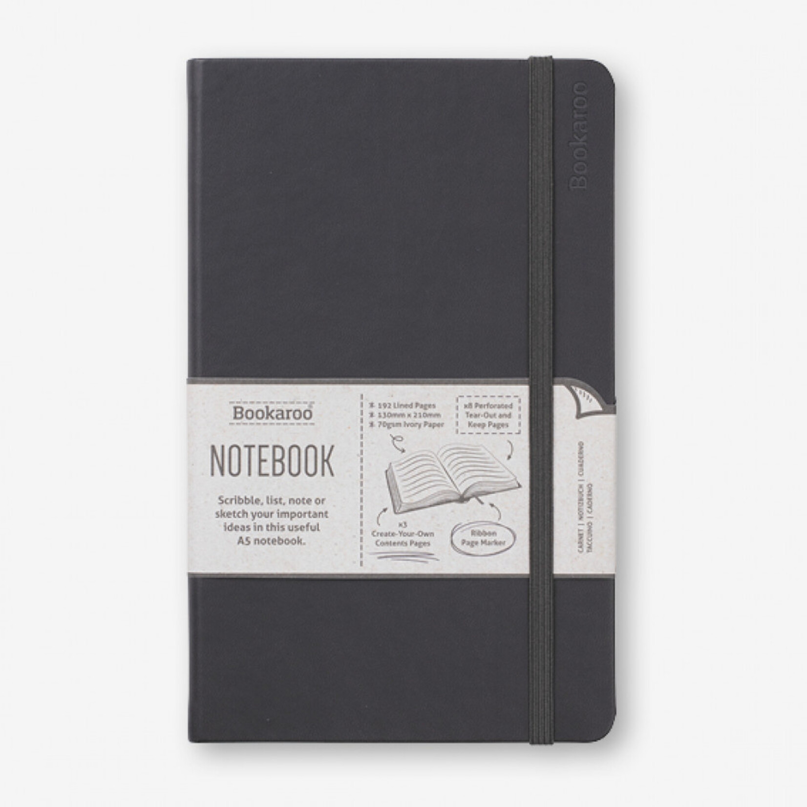 Bookaroo Notebook Journal - Black