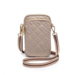 Sol and Solene - Divide & Conquer Quilted Crossbody - Nude
