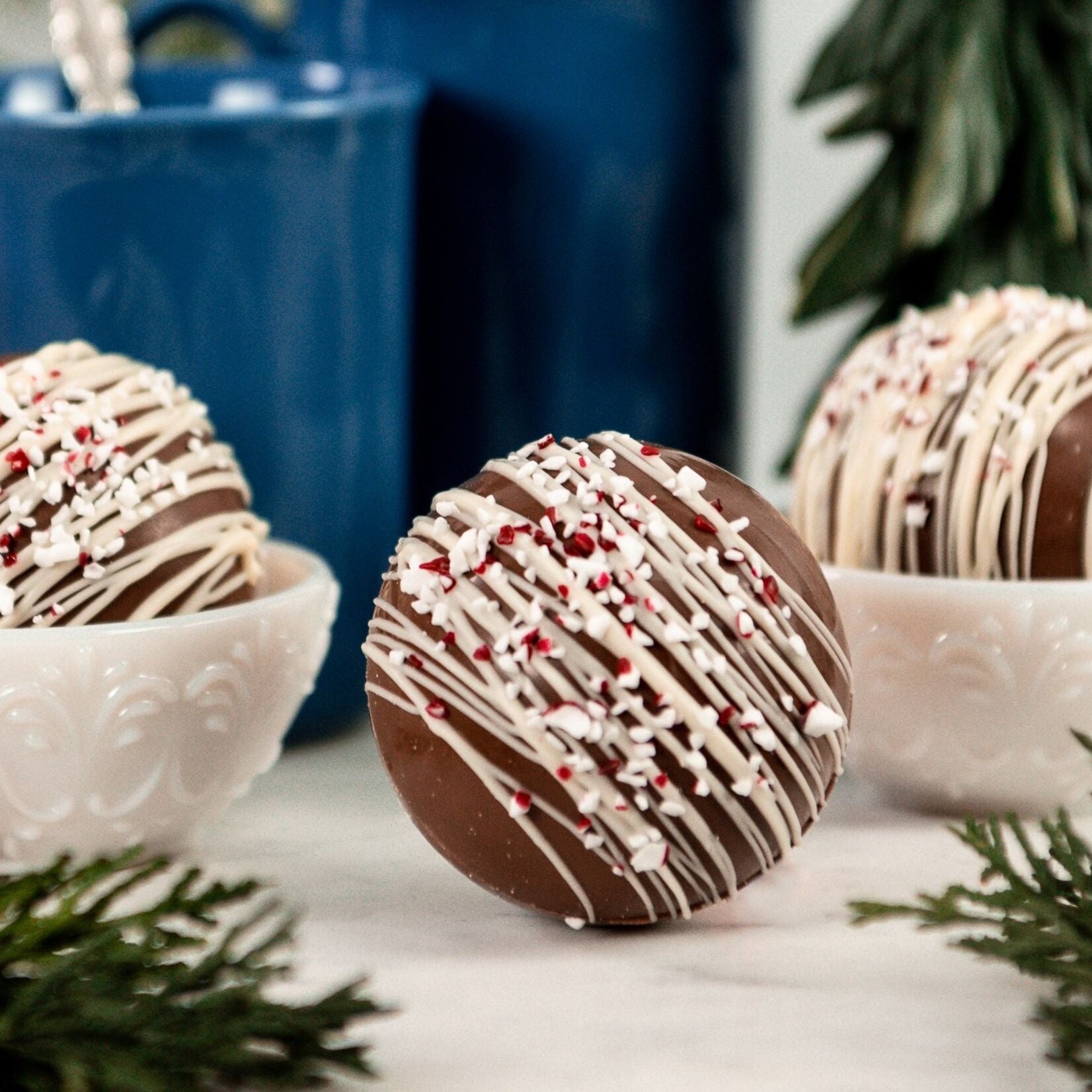 Ticket Chocolate - Hot Chococlate Bomb 2 pack - Peppermint w/peppermint Marshmellow