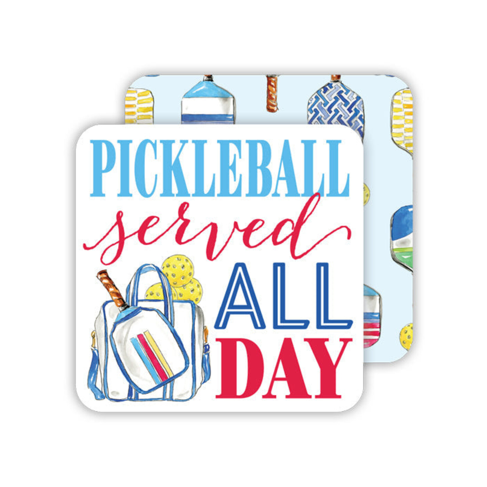 Rosanne Beck Collections Rosanne Beck - Square Pickleball Coaster