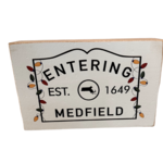 Rustic Marlin Rustic Marlin - Wood Block - Entering Medfield w/lights