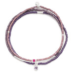 Scout Curated Wears Scout Curated Wears - Chromacolor Miyuki Bracelet Trio -Purple/Silver