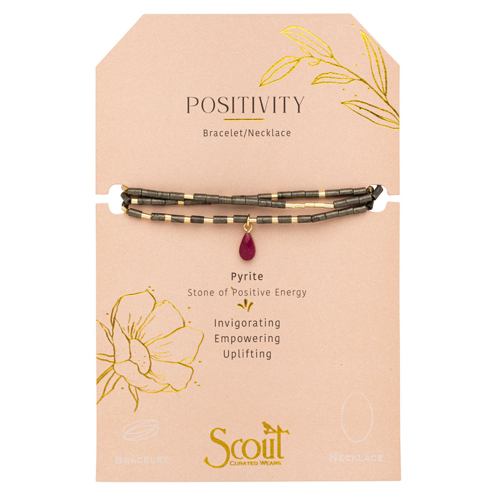 Scout Curated Wears Scout Curated Wears - Teardrop Stone Wrap - Stone of Positive Energy