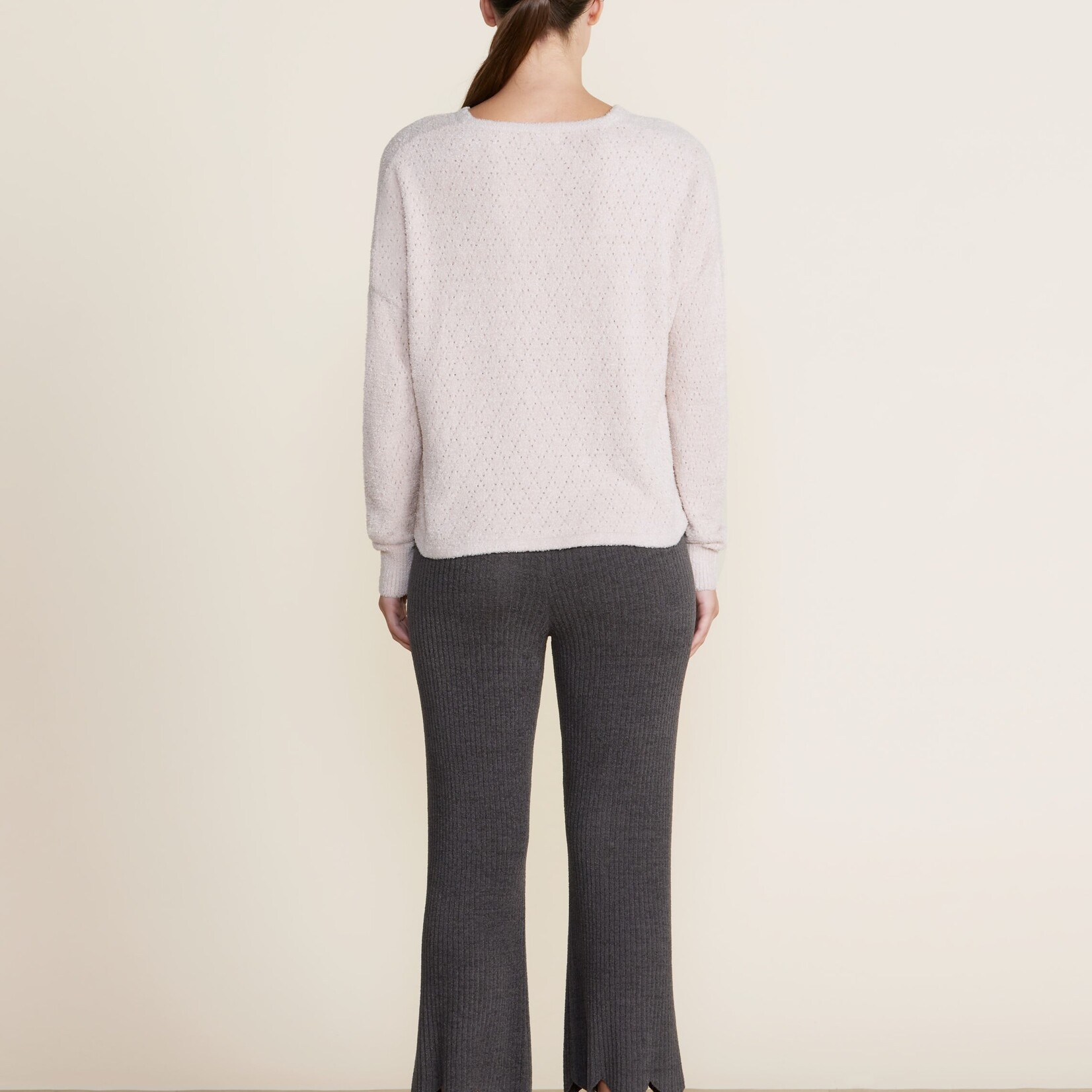 Barefoot Dreams Barefoot Dreams - Chai CCL Diamond Pointelle Pullover