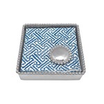 Mariposa Mariposa - Beaded Napkin Box Set - Round Pearl