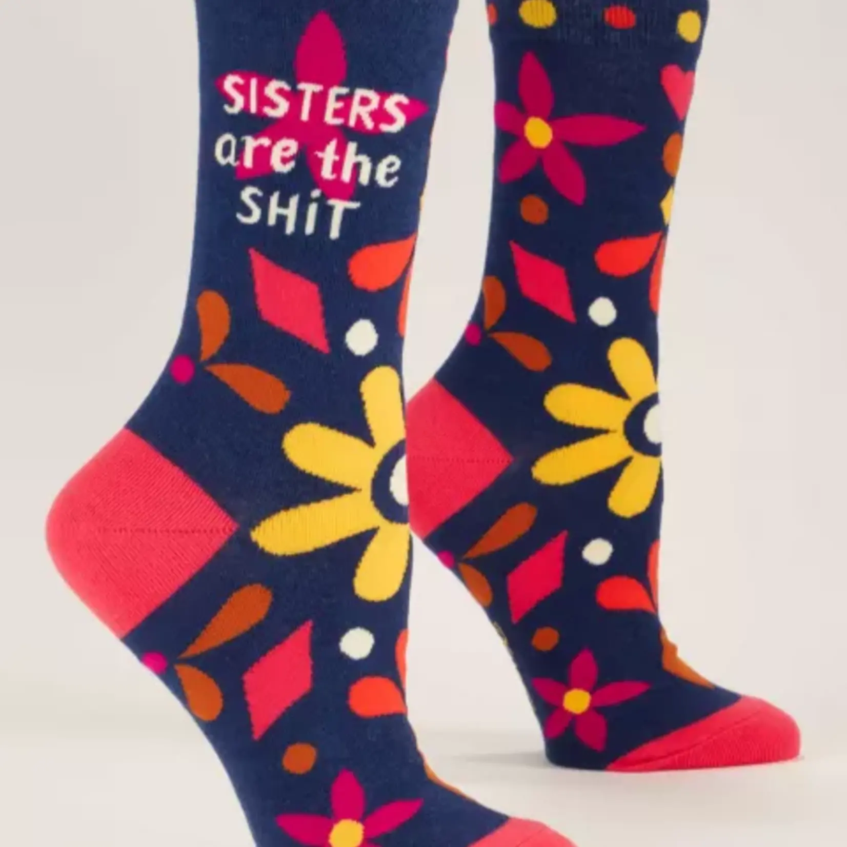 Blue Q Blue Q - Crew Socks - Sisters are the shit