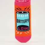Blue Q Blue Q - Sneaker Socks - Mom Battery - S/M
