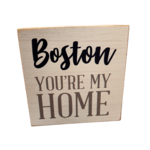 Rustic Marlin Rustic Marlin - 6 x 6 Block - You're My Home Boston