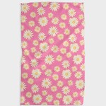 Geometry Geometry - Kitchen Tea Towel - Daisy Days Pink