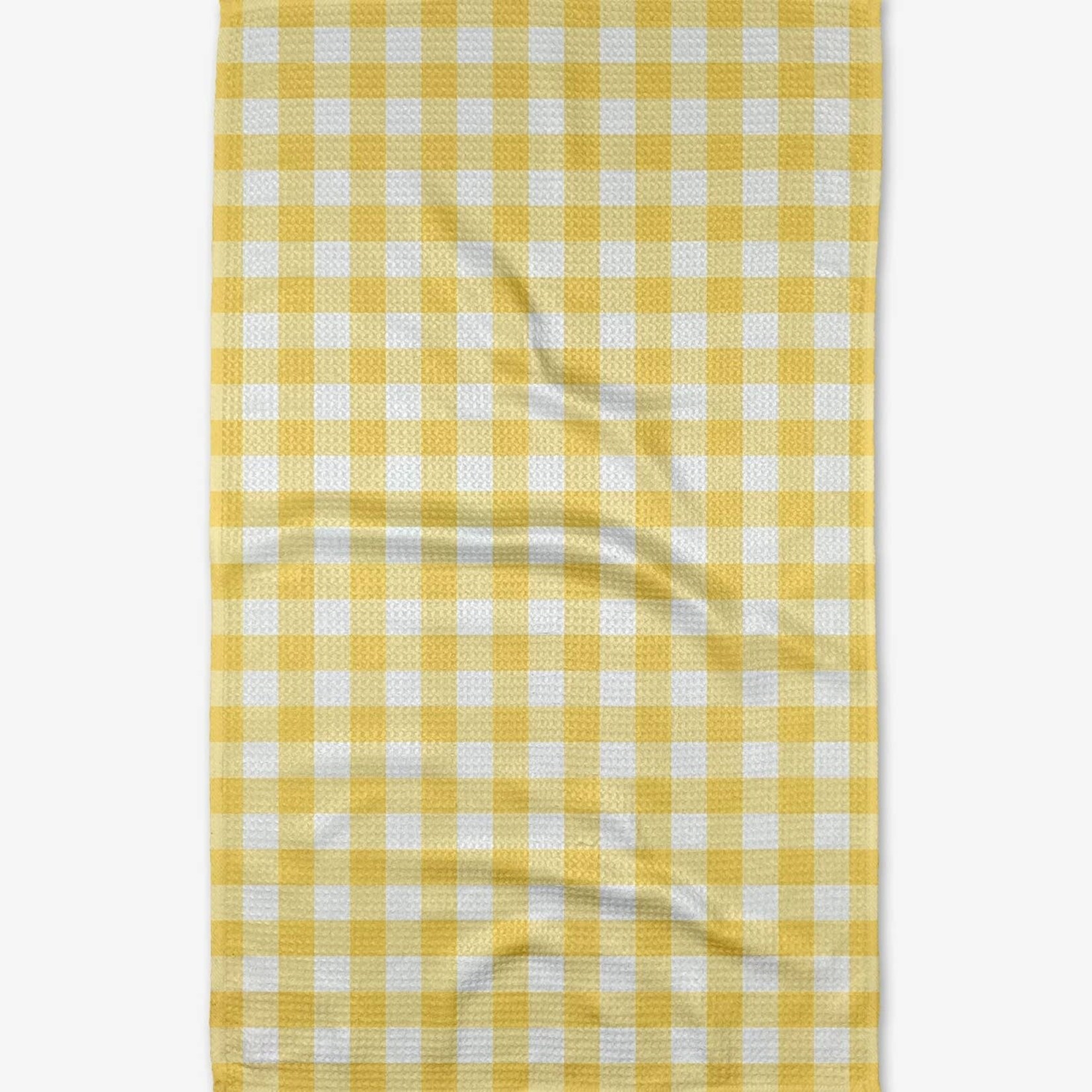 Geometry Geometry - Kitchen Tea Towel - Lemon Gingham