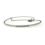 &LIVY &LIVY - Silver POSY You Are My Everything Bangle