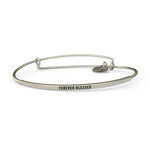 &LIVY &LIVY - Silver POSY Forever Blessed Bangle