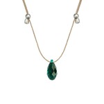 &LIVY &LIVY - Emerald on Silver Hyevibe Crystal Slider