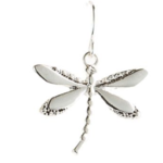 Rain Rain - Silver Deco Dragonfly Earring