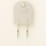 Scout Curated Wears Scout Curated Wears -Chromacolor Miyuki Thread Earring - Cobalt Multi/Gold