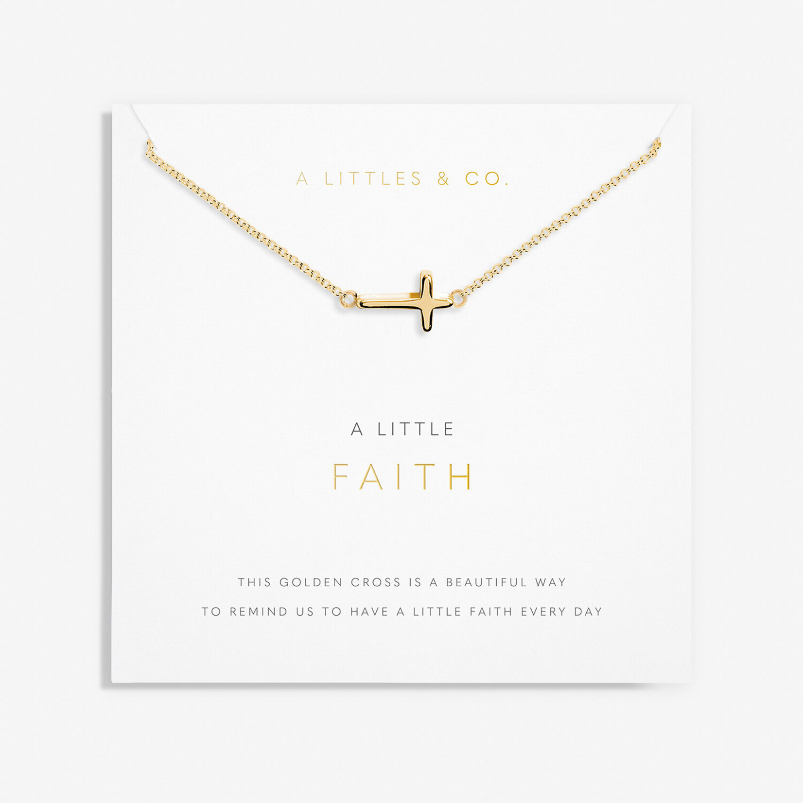 A Littles & Co A  Littles & Co - Gold Faith Necklace