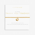 A Littles & Co A  Littles & Co - Gold Thank You Teacher Bracelet