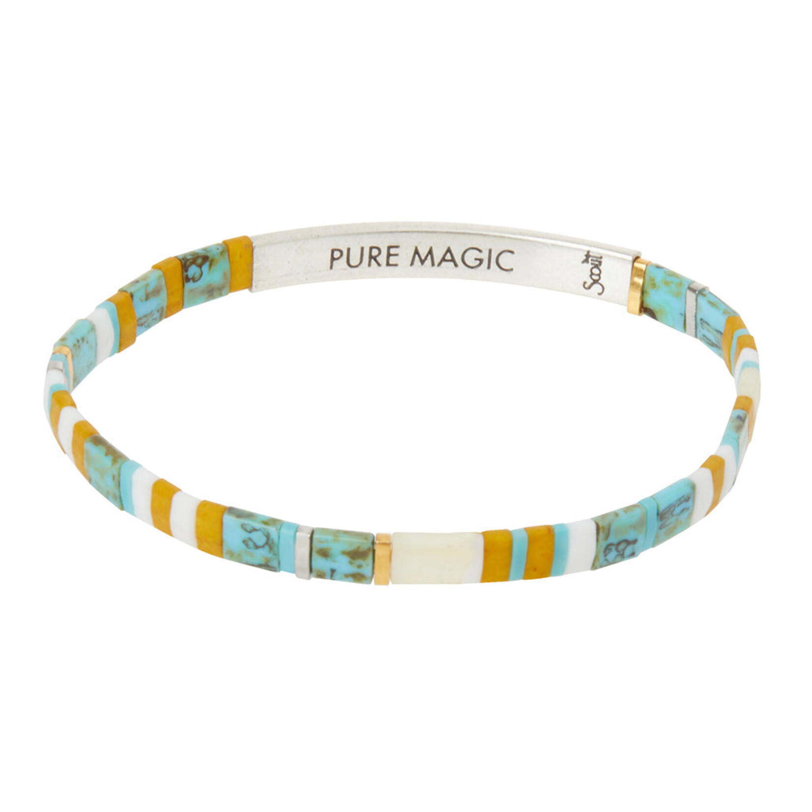 Scout Curated Wears Scout Curated Wears - Good Karma Miuki Bracelet - Pure Magic Turq/Silver